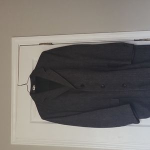 Alvin Dennis men's coat 100% wool herringbone pattern made in Yugoslavia